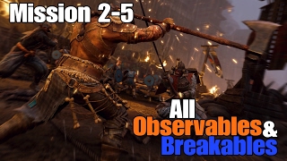 For Honor - Mission 2-5 - All Observables and Breakables