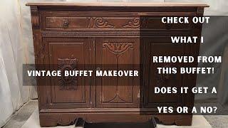 Vintage Buffet MakeOver | Furniture DIY | Painted Furniture