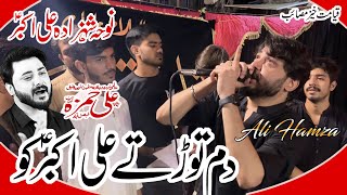 Dam Torte Akbar As Ko | Noha Shahzada Ali Akbar as | Ali Hamza Live Noha  | Amin Pur Bazar