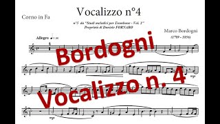 Bordogni - Vocalizzo n.4 per Corno (Vocalize #4 for french horn)