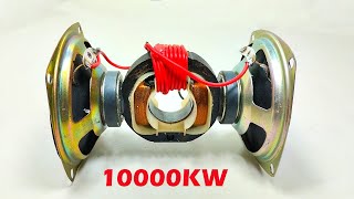 Making 220v Free Electricity Generator Use Speaker Ac Fan Motor Generator I Maker10m