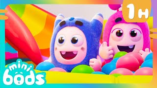 Ballpit Playtime | 1 Hour Minibods Full Episodes | Moonbug Kids - Color Time