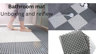 Rubber bathroom mat unboxing and review