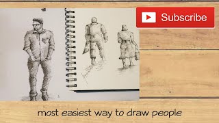 1 year in 5 min -how I've learnt to draw people