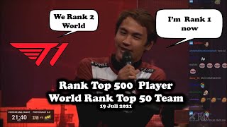 19 Juli 2021 || PLAYER INDO RANK TOP 500 + TEAM WORLD RANK TOP 50