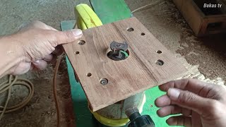 Woodworking tools! replace the router trim base using wood