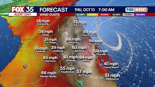 Hurricane Milton's strongest winds yet to arrive to Orlando area