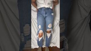 Custom fitted and distressed jeans. #tailorjeans #rippedjeans #customjeans #distresseddenim #sewing