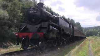 BR Standard Class 4 Tank No.80136  northbound at Yorfalls Crossing [NYMR 2019]