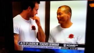 Egan Inoue's Women's Self Defense Seminar with Alex O'loughlin on Hawaii News Now 17.11.13