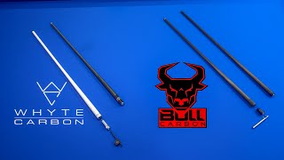 Carbon Fiber Cue Shafts with Interchangeable Joints