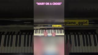 “Mary On A Cross” Ghost. EASY Piano Cover. #shorts