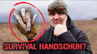 Notfall Handschuhe für Winter Survival improvisieren