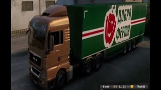 Euro Truck Simulator 2 | Logitech G920 gameplay   |MAN   |Steering Wheel