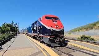 Union Pacific and Amtrak trains @ Suisun-Fairfield with @MychaelHall24 on board