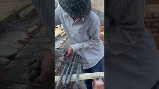 How to weave simple load-bearing iron beams | weaving iron by hand, #construction ,#building