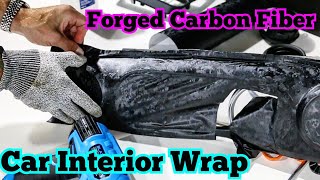 NEW! Forged carbon fiber car interior vinyl wrap