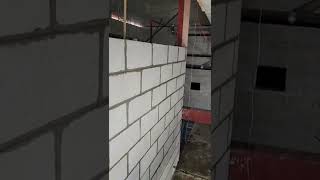 NICE CLEAN  COMERCIAL MASONRY BLOCK WORK #masonry #construction #blocklaying #bricklaying