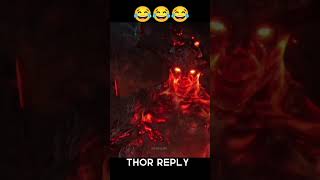 Thor savage reply Sartar/Thor ragnarok#marvel #bnftv #iron #thor