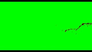 Blood squirt side green screen