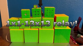 1x1-13x13 relay time lapse