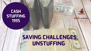 SAVING CHALLENGES UNSTUFFING $1995 || CASH STUFFING SINKING FUNDS || JOURNEY ONE YEAR AHEAD IN BILLS