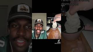 SMASH OR PASS : CHICKEN & WAFFLES IN A DORM LOL #food #tiktok #reaction