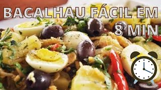 Como fazer bacalhau em 8 minutos/ como fazer bacalhau à portuguesa/ benefícios do bacalhau