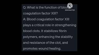 #BloodCoagulation #Factors #ShortQ&A