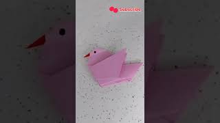 Origami Bird | Paper Bird | @MuntahaImaginativeCraft.. #ytshorts_ #viral #papercrafts #origamicraft