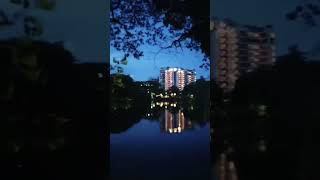 Dhanmondi Lake night view#sky#dhanmondilake #lake #reelsvideo #shorts #video #dhaka #view #night