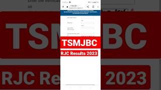 TSMJBC 2023 Results Download #tsmjbc #tsmjbcresults #rjc #shorts #tsrjc #seatallotment