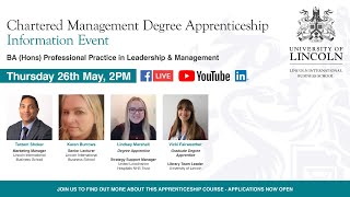 Chartered Management Degree Apprenticeship - Information Session