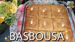 Basbousa Recipe; popular Arabic Sweet Dish! Easy and tasty recipe! #basbousa