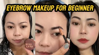 Eyebrow Powder For Beginners | Trying this Miss Lara Eyebrow Powder - Budget Makeup