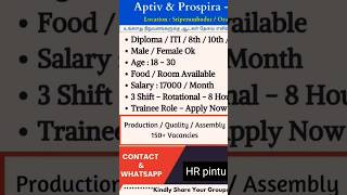 urgent requirement #pune job #Aptive company #high salary 17k to 22k #pune job pune 💯