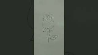 Rose drawing #ytshorts #youtubeshorts #youtube #ytshorts #rose #rosedrawing #ytshorts