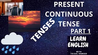 PRESENT CONTINUOUS TENSE USES|learn English grammar|English tenses