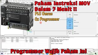 Belajar Instruksi MOV Pada PLC Omron CX Programmer | mudah dan cepat paham