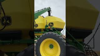 How to fill an air drill with seed. #CRH #wheat