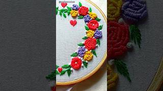 Leaf Embroidery🌿💟 #shorts #shortvideo #satisfying #viralvideo #trending #youtubeshorts #embroidery