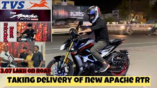 TVS apache RTR taking delivery in Chennai 2024 | colors | naked version #trending #likes #apache310