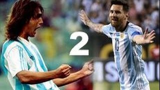 Los goles de Batistuta y Messi en la Selección - Parte 2