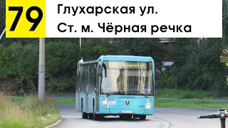 Автобус 79 "Глухарская ул. - ст. м. "Чёрная речка"