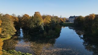 Zamek w Pszczynie-Park Pszczyński Złota Jesień