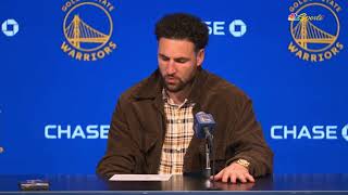 Klay Thompson Postgame Interview | Golden State Warriors lose to Miami Heat 114-102