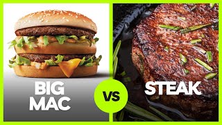 FOOD FIGHT: Big Mac Vs Steak (TASTE TEST)