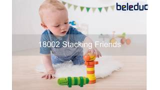 Beleduc Stacking Friends - The crocodile and giraffe invite to play!