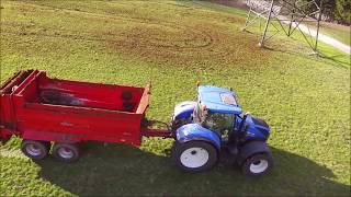 Lohnunternehmen & Transporte Tischlars ► Miststreuen | New Holland | Lindner Geotrac