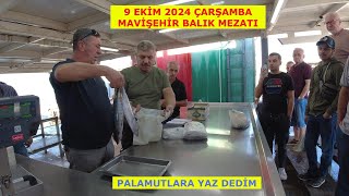 MAVİŞEHİR BALIK MEZATI. BUGÜN İKİ PALAMUT ALDIM 3. PALAMUTU KAPTIRDIM.